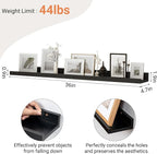 Floating Shelves for Wall, 36 inch Wood Floating Shelves Set of 2, Picture - Image 3