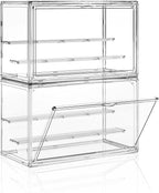 Clear Acrylic Display Case for Collectibles 3 Layer Hobby Figure Display Case by MSHOMELYDIRECT