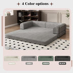 Garvee 78" Convertible Sleeper Sofa Bed, Plush Corduroy Futon Loveseat - Image 7