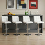 DUMOS Bar Stools Set of 4, 24 inch Counter Height Bar Stools, Upholstered by DumosLifestyle