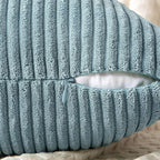 MIULEE Slate Blue Decorative Throw Pillow Covers - Image 3