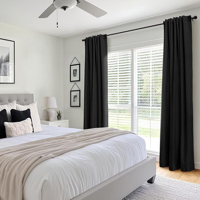 INOVADAY 100% Blackout Linen Curtains - Image 6