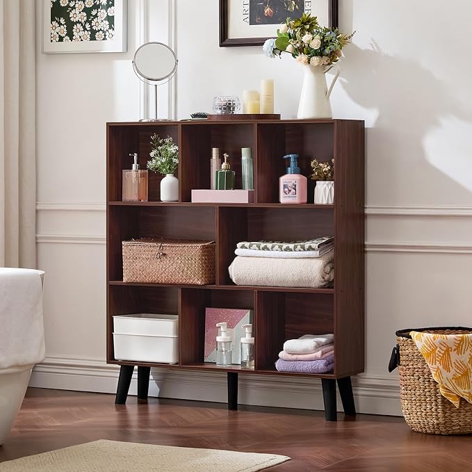 LEYAOYAO 8 Cube Bookshelf 3-Tier Bookcase - Image 3