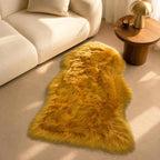 EasyJoy Faux Sheepskin Rug, Fluffy Faux Fur Rug, Ultra Soft Shag Area Rug - Image 5