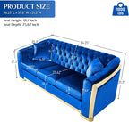 DAMAIFROM Mid Century Modern Chesterfield Sofa Couch, 6 Seat Tufted Sofas - Image 2