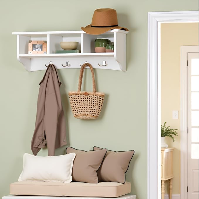 Shaker Cottage 36-Inch Wall-Mounted Coat Rack - Image 2