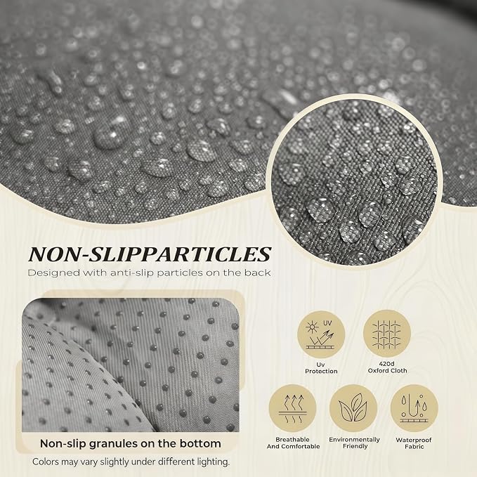 Outdoor Chaise Lounge Cushion, Waterproof 74.4x22x4.7 Inch Thick Cotton Filled - Image 4