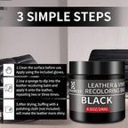 Leather Recoloring Balm, 8.5oz Leather Color Restorer, Leather Couch Scratch - Image 4