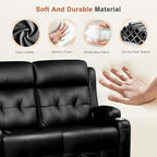 RV Loveseat Recliner Sofa, Massage Wall Hugger Reclining Couch - Image 9