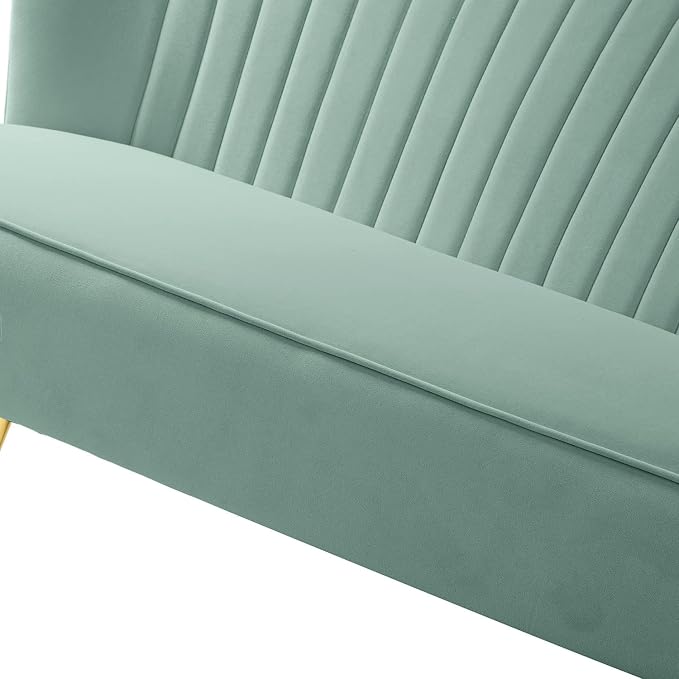 HULALA HOME 3 Piece Velvet Living Room Furniture Set, Modern Comfy Upholstered - Image 9