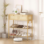 Entryway Table Sofa Console Table, Bamboo Small Entry Way Table - Image 7