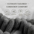 78" 4-in-1 Convertible Sofa Bed, Boneless Corduroy Sleeper Couch - Image 6