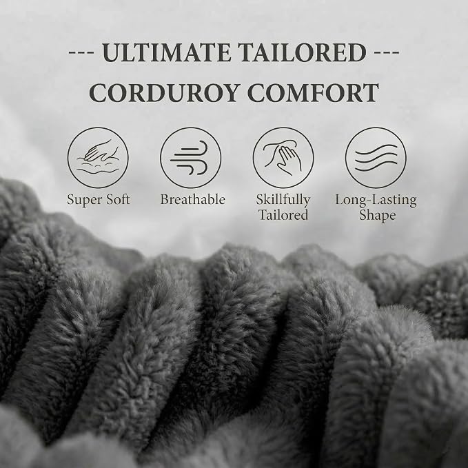 78" 4-in-1 Convertible Sofa Bed, Boneless Corduroy Sleeper Couch - Image 6