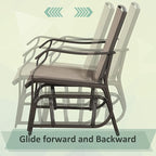 Outsunny 3 Piece Outdoor Glider Chair - Image 3