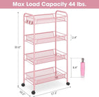 TOOLF 4 Tier Rolling Utility Cart - Image 6