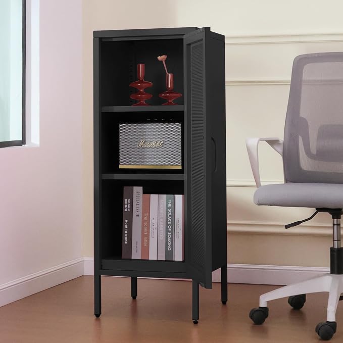 Slim Metal Storage Cabinet - Image 2