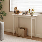 AQIMUELE Wood Console Table White Entryway Table, Thin Console Table, Sofa - Image 3