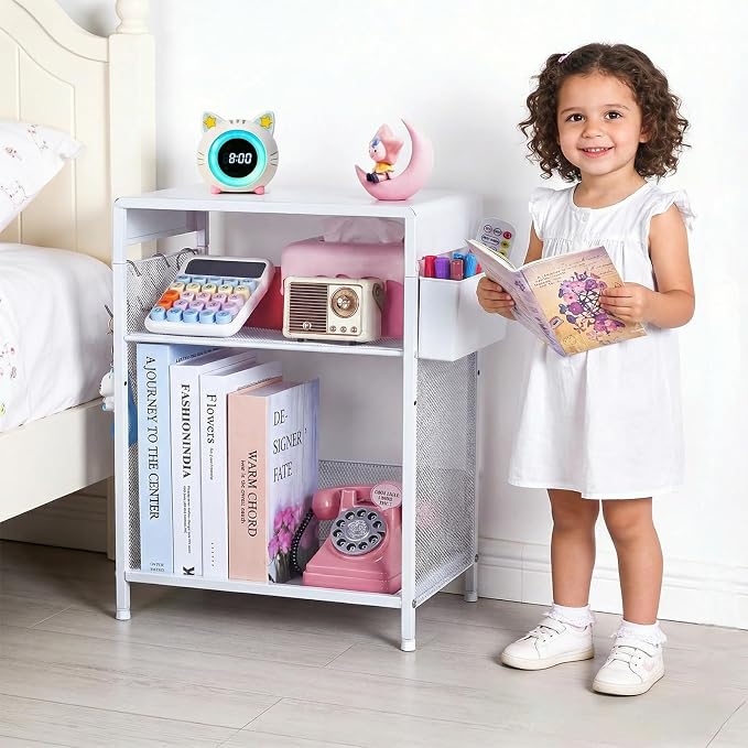 ECOLOVI Kids Nightstand 19in High by ECOLOVI