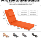 Chaise Lounge Cushions Outdoor 72x21x6 Inch, Fade Resistant 6'' Thicken Outdoor - Image 3