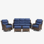 HILLGA Luxury High Back Patio Furniture Set - Image 8
