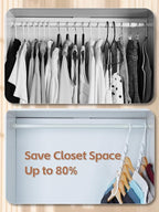 HOUSE DAY Closet Organizers and Storage, 8 Pack Magic Hangers Space Saving - Image 3