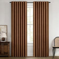 MIULEE 100% Blackout Linen Curtains by MIULEE