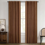 MIULEE 100% Blackout Linen Curtains by MIULEE
