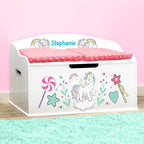 DIBSIES Personalized Creative Wonders Toy Box, Unicorns & Rainbows, 30 x 19.25 - Image 5