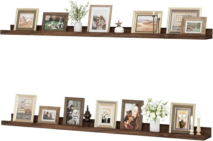 Floating Shelves for Wall, 48 inch Wood Floating Shelves Set of 2, Picture by Unknown