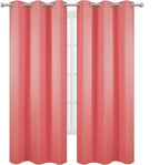 Blackout Curtains 42 x 84 inch/Coral Curtains Set of 2 Panels/Thermal Insulated - Image 2