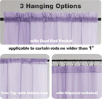 Chyhomenyc Lilac Sheer Curtains 108 Inches Long - Image 5