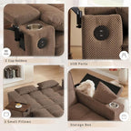oaaktu Large Size Convertible Sleeper Sofa Bed, Polka dot Velvet Pull Out Futon - Image 5
