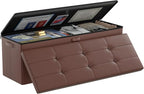 DocSafe Storage Ottoman Bench, Fireproof＆Waterproof Folding Bench by DocSafe