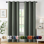 MIULEE Blackout Curtains for Bedroom 2 Panel 40 x 72 Inch Long Dark Mallard | by MIULEE