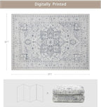 Washable Rugs 5x7 Area Rugs for Living Room, Dining Room, Playroom | Ultra Soft - Image 2