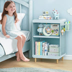 SYKIARIOL Kids Nightstand for Girls, Metal Bedside Table - Image 2