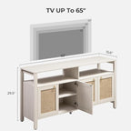 SICOTAS Rattan TV Stand for Television up to 120" - Image 2