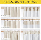 NICETOWN 100% Blackout Linen Curtains - Image 6
