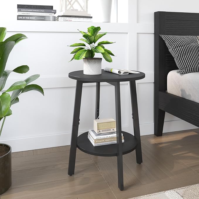 sthmec Side Table Set of 2, Small Round End Table - Image 2