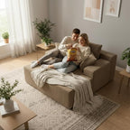 Sytopia Chaise Lounge with Armrests, Oversized Sofa Bed with 3 Pillows - Image 7