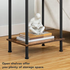 HOOBRO Side Table with Charging Station, Small End Table with USB Port and - Image 7