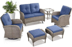 Belord 6 Pieces Wicker Patio Conversation Sets - Image 3