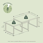 Furinno RAVEL Kitchen Countertop Organizer Set of 2, Counter Shelves, Kitchen - Image 3