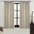 MIULEE Burlywood Birch Pinch Pleated 100% Blackout Curtains 40x63 Inches | Room by MIULEE