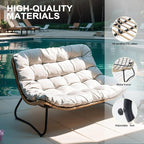 Crestlive Products Outdoor Loveseat 3PCS, Outdoor Sofa Set, All-Weather Boho - Image 5