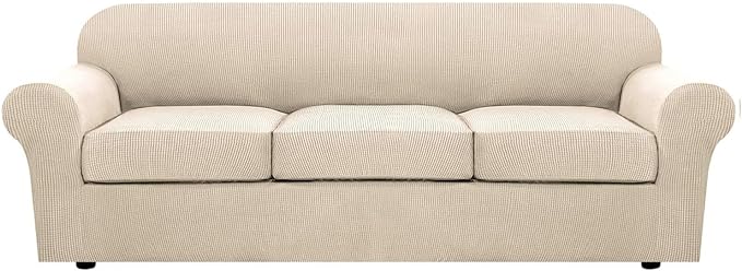 H.VERSAILTEX 4 Piece Stretch Sofa Covers by HVERSAILTEX