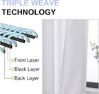 Simplebrand Ava Pure White Light Filtering Curtains - Image 5
