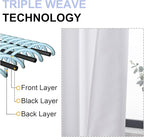 Simplebrand Ava Pure White Curtains 30 Inches Long 2 Panels, Light Filtering - Image 6