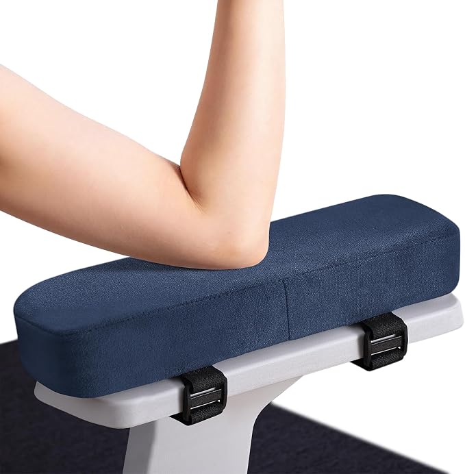 Smiry Ergonomic Office Chair Armrest Pads, Memory Foam Arm Rest Covers by Smiry