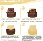 Cupuamon Recliner Chair Covers, Lazy Boy Recliner Covers Stretch Reclining - Image 6